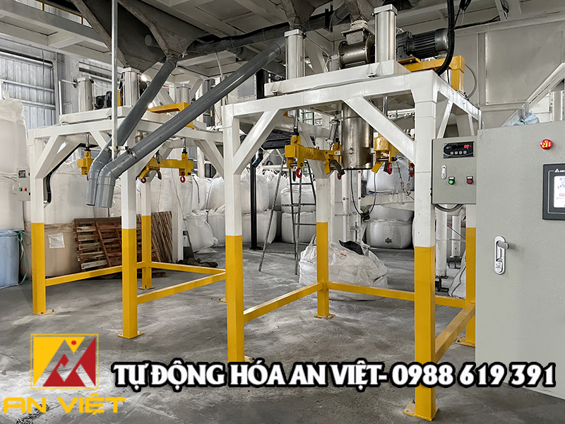 Lắp đặt hệ thống cân đóng bao Jumbo 8 tấn/h tại Quảng Nam
